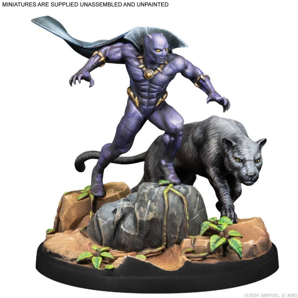 Marvel Crisis Protocol Miniatures Game Black Panther; Chosen of Bast & Namor - Image 2