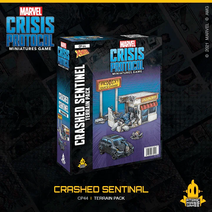 Marvel Crisis Protocol Miniatures Game Crashed Sentinel Terrain Pack