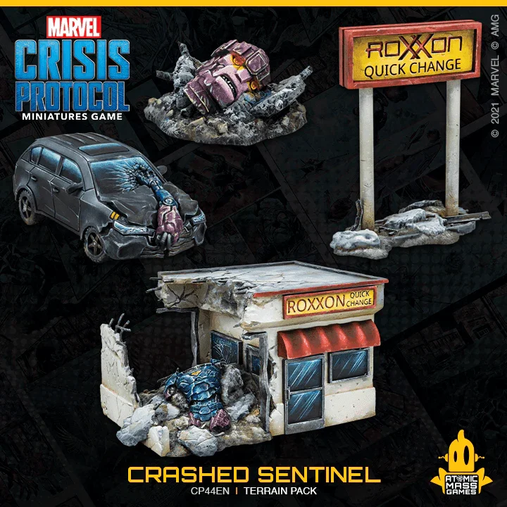 Marvel Crisis Protocol Miniatures Game Crashed Sentinel Terrain Pack - Image 2