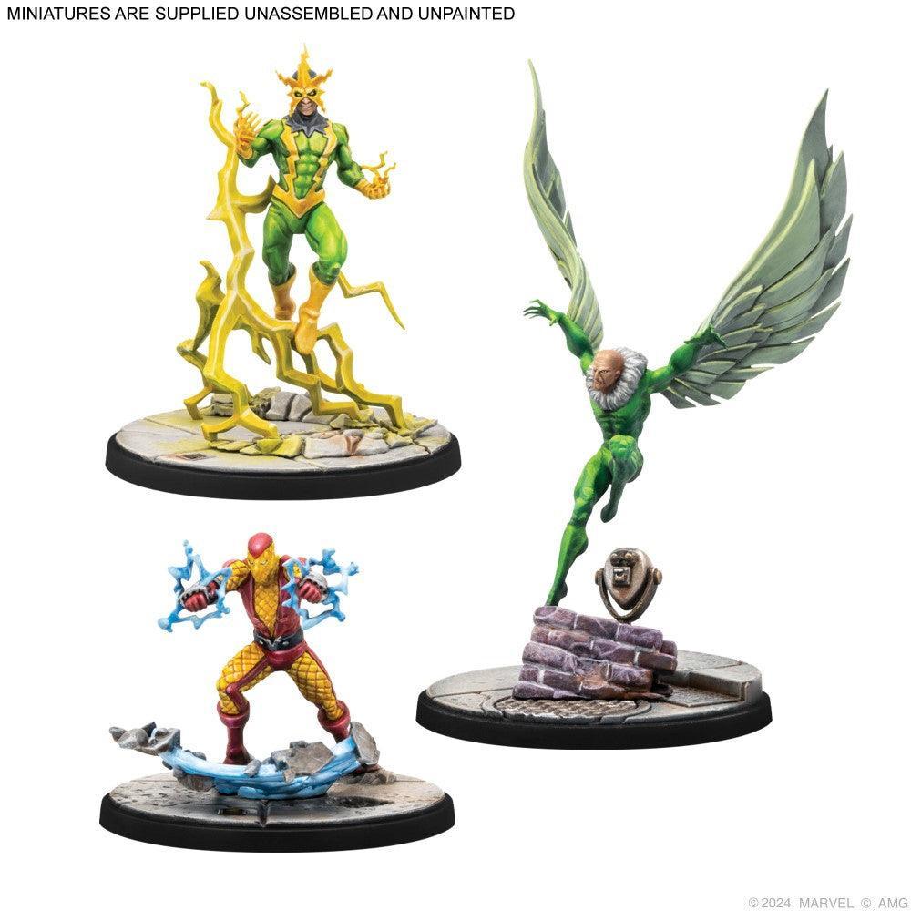 Marvel Crisis Protocol Miniatures Game Electro & Sandman & Shocker & Vulture - Image 3