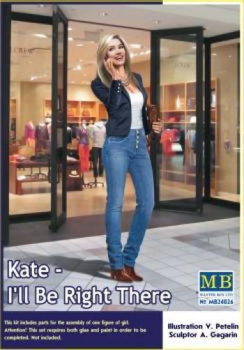Master Box 1/24 Dangerous Curves Series, Kate – I'll Be Right There Plastic Model Kit