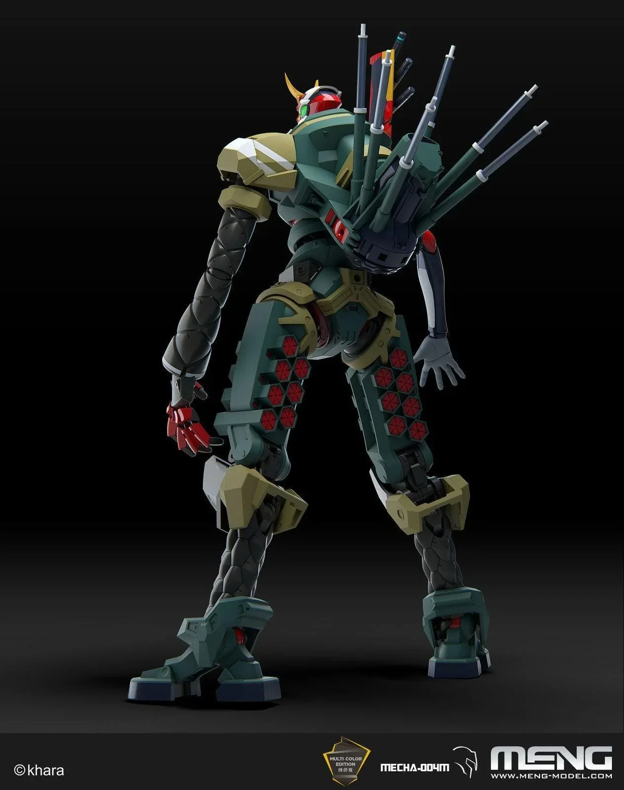 Meng Evangelion Unit-02 New Alpha (Multi-colour Edition) Plastic Model Kit - Image 3