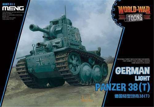 Meng German Light Panzer 38(T)(Cartoon Model) Plastic Model Kit