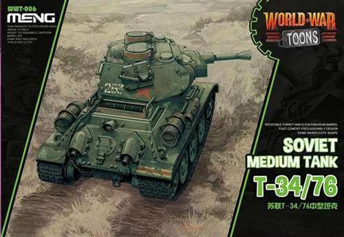 Meng Soviet Medium Tank T-34/76(Cartoon Model) Plastic Model Kit