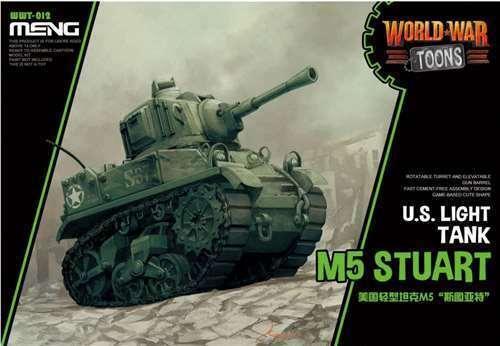 Meng U.S. Light Tank M5 Stuart (Cartoon Model) Plastic Model Kit