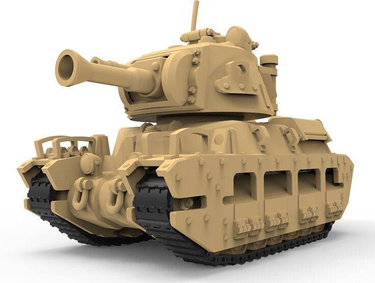 Meng World War Toons A12 Matilda II British Infantry Tank Plastic Model Kit - Image 2