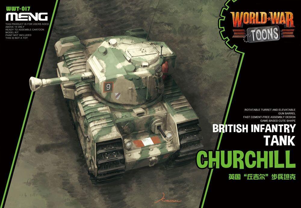 Meng World War Toons Churchill British Infantry Tank Plastic Model Kit