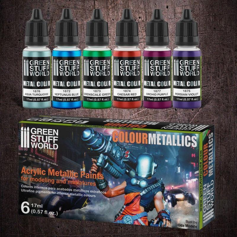 GREEN STUFF WORLD Metallic Paints Set - Colours - Image 3