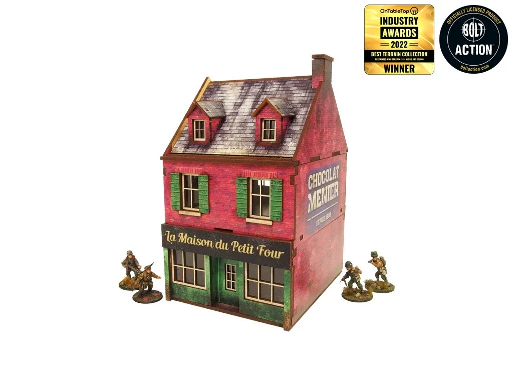 Micro Art Studio - WW2 Normandy Cafe (Pre-painted 28mm)