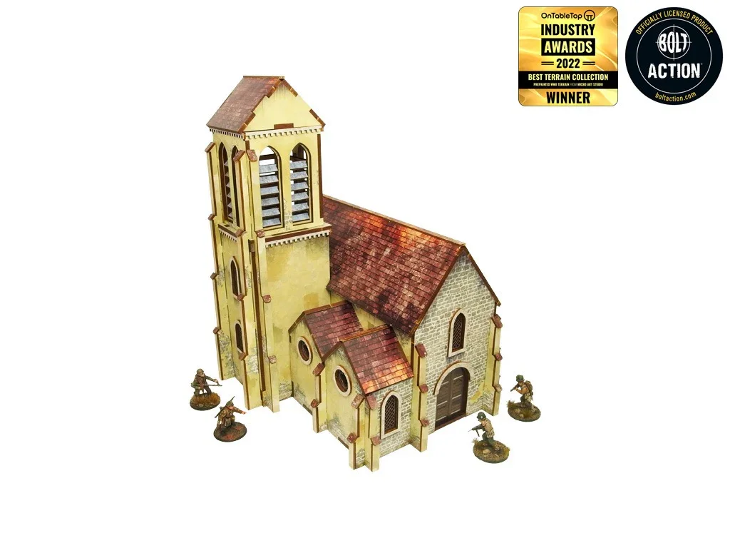 Micro Art Studio - WW2 Normandy Church (Pre-painted 28mm)