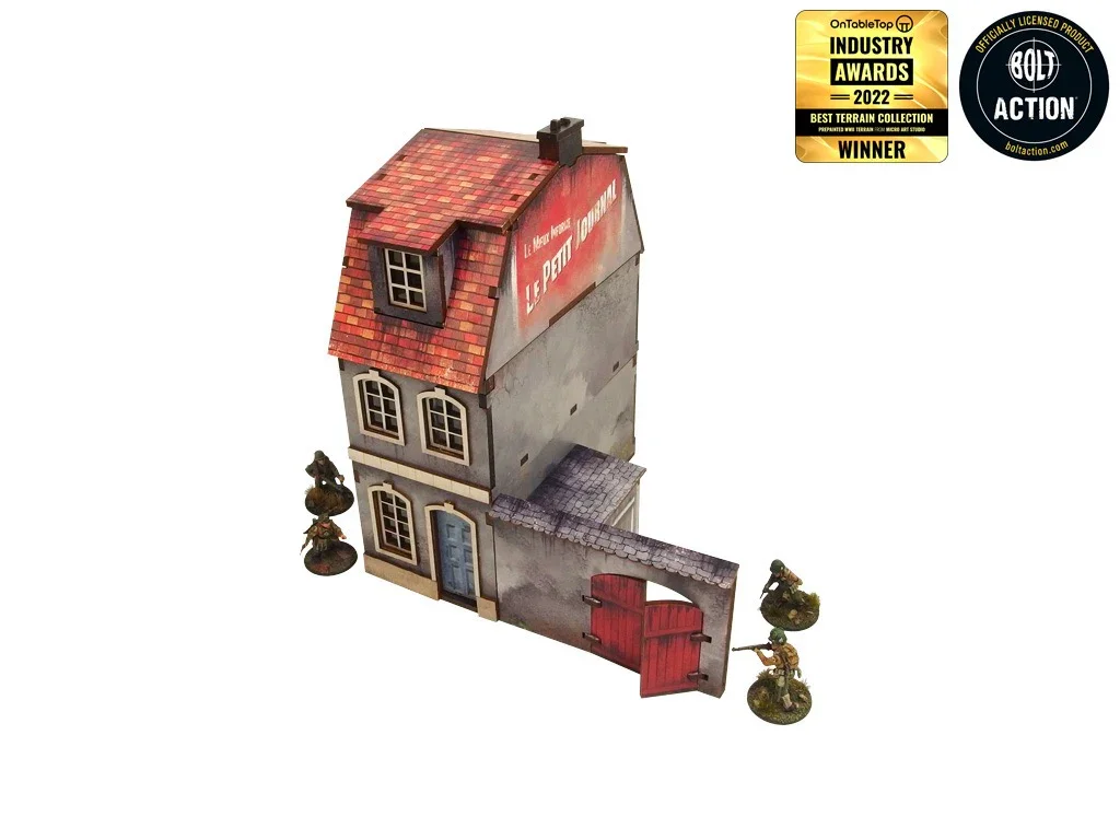 Micro Art Studio - WW2 Normandy Townhouse 1 (Pre-painted 28mm)