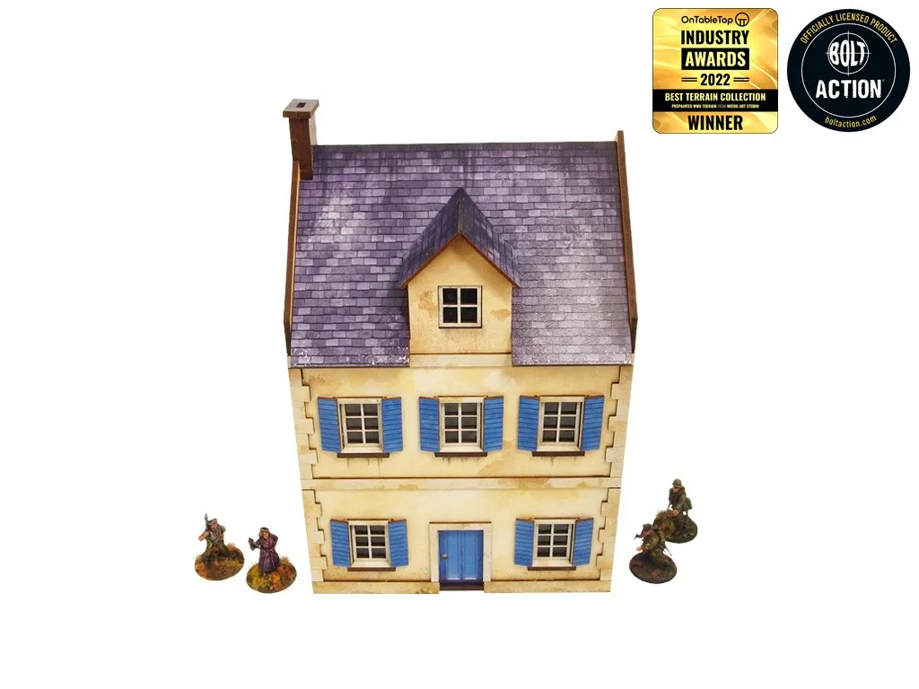 Micro Art Studio - WW2 Normandy Townhouse 3 (Pre-painted 28mm)