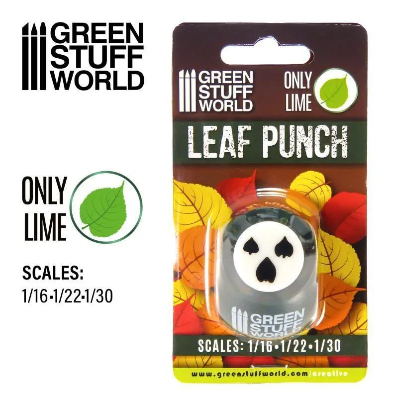 GREEN STUFF WORLD Miniature Leaf Punch - Dark Green - Image 2