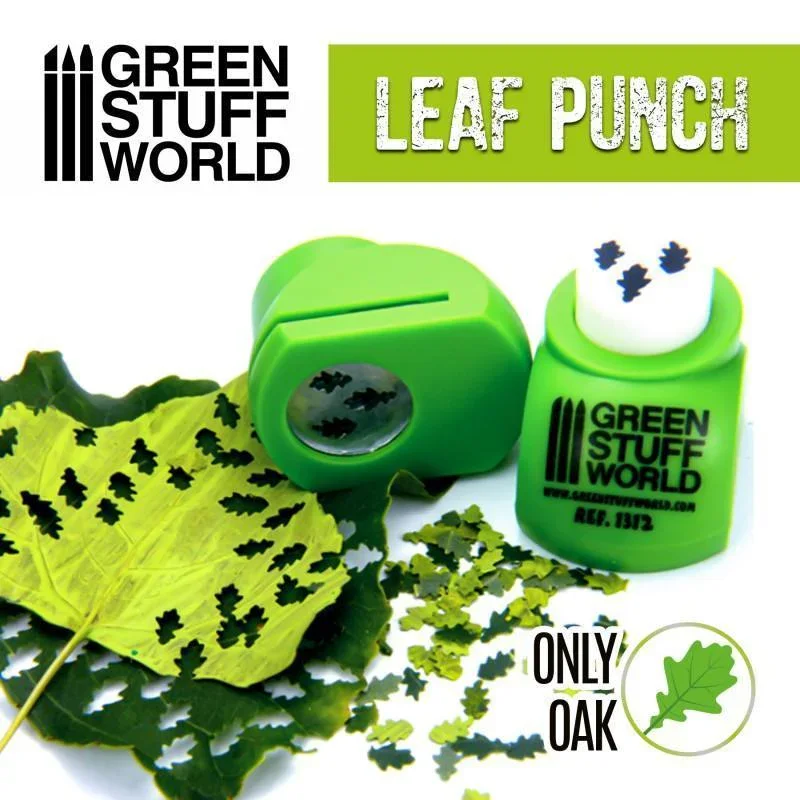 GREEN STUFF WORLD Miniature Leaf Punch Light Green