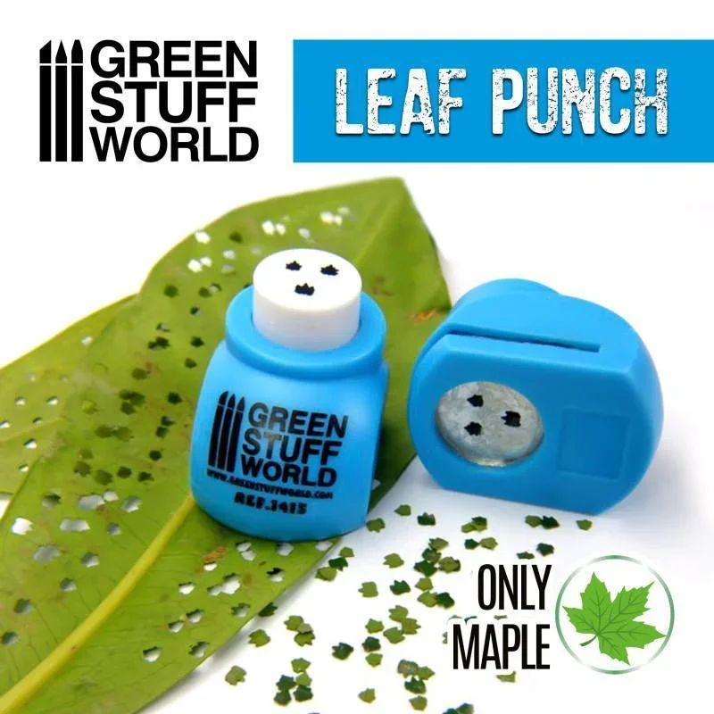 GREEN STUFF WORLD Miniature Leaf Punch - Medium Blue