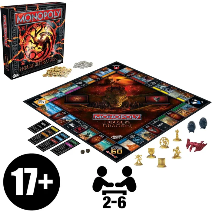 Monopoly - Game of Thrones: House of the Dragon Edition Board Game - Image 2