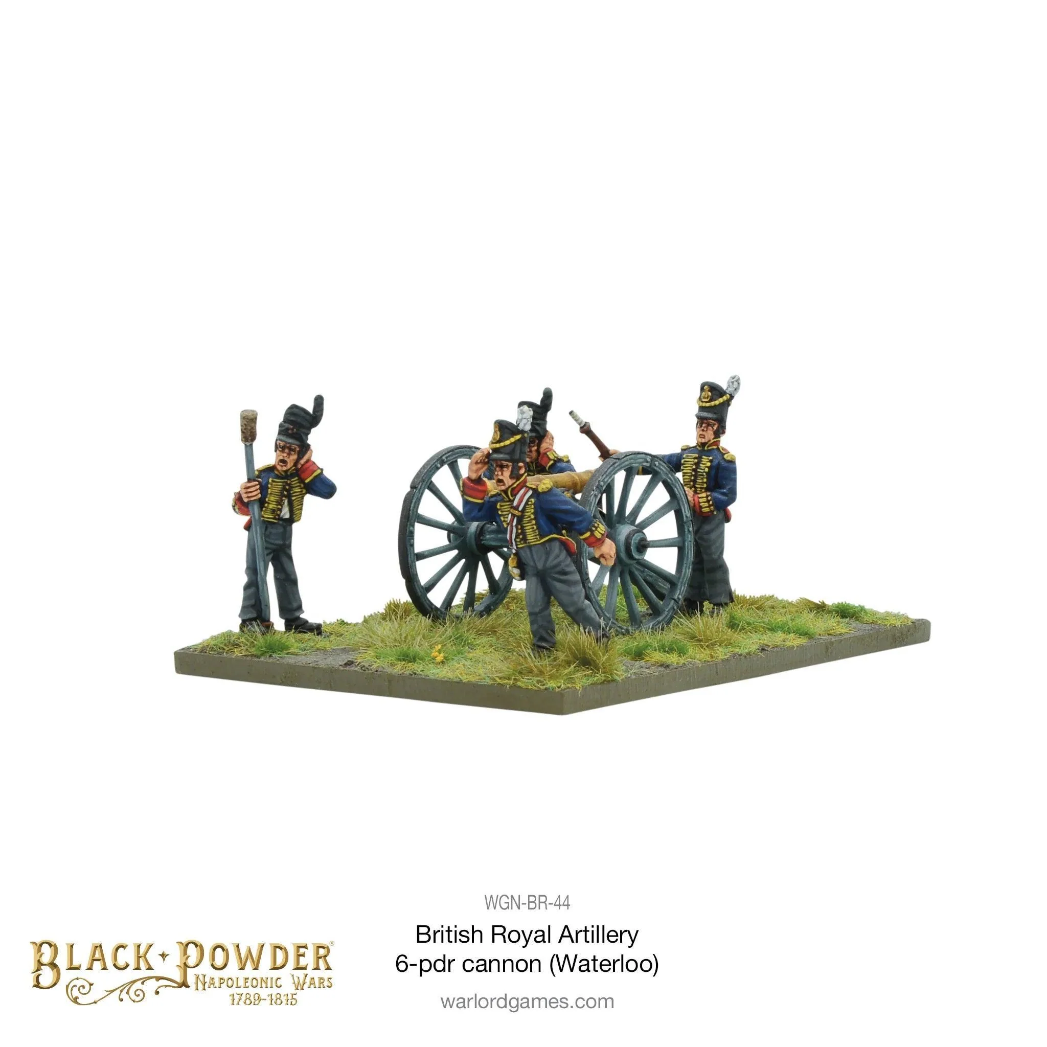 Napoleonic British Royal Artillery 6-Pdr Cannon (Waterloo Campaign)
