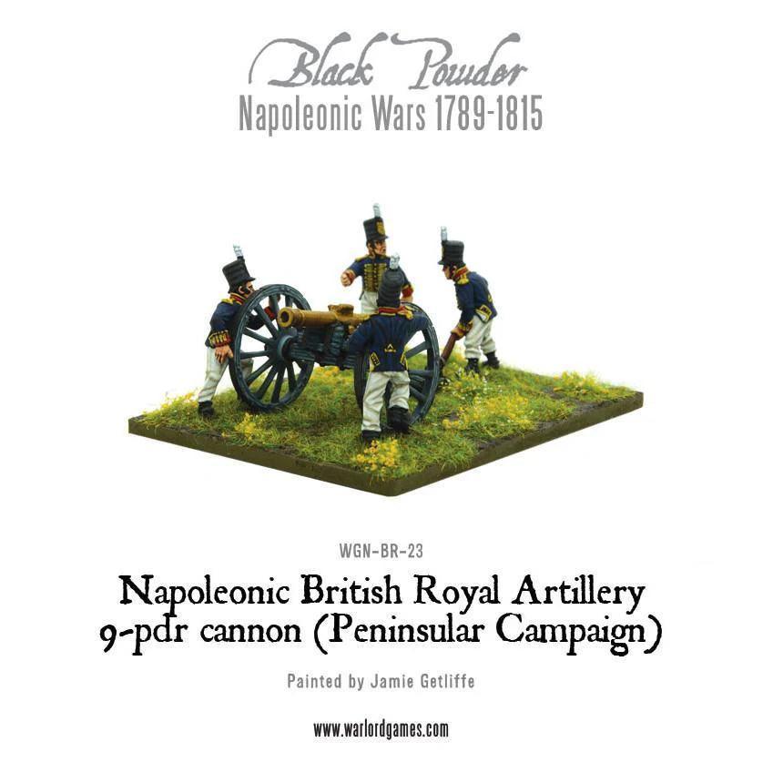 Napoleonic British Royal Artillery 9-Pdr Cannon (Peninsular Campaign)