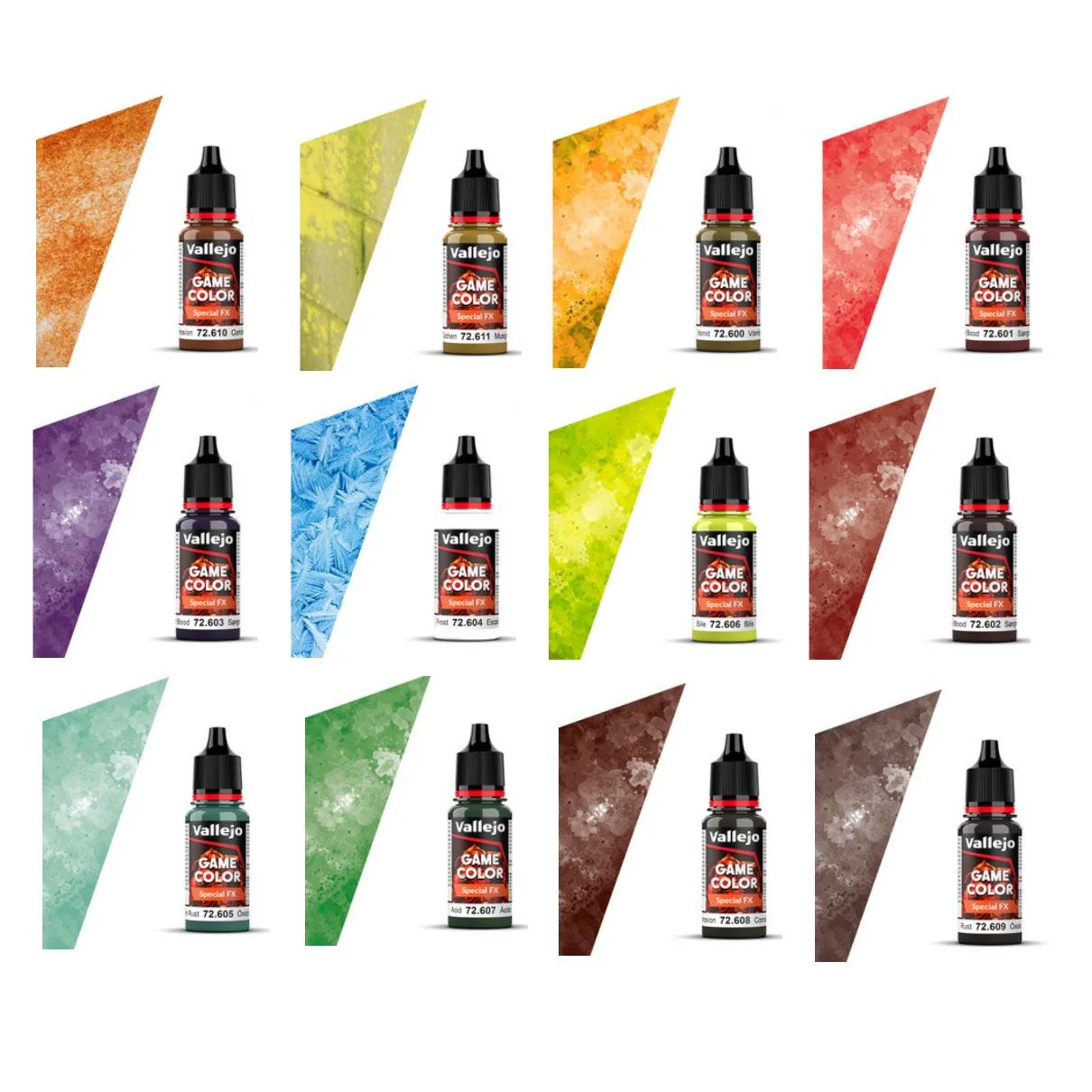 New Formula Vallejo Game Colour 18ml - Special FX Bundle (12 droppers)