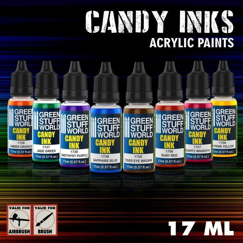 GREEN STUFF WORLD Paint Set - Acrylic Candy Inks (Box x 8) - Image 3