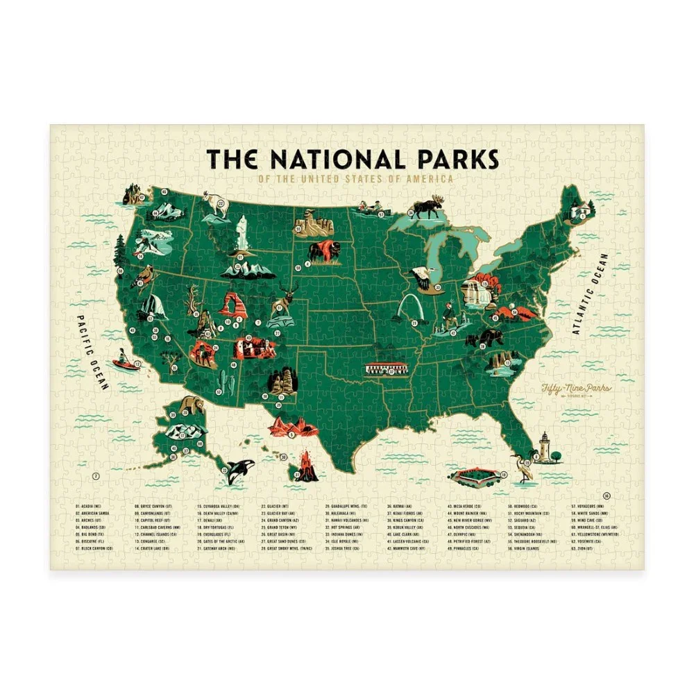PARKS Puzzles: National Parks Map - Image 2