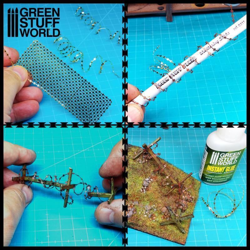 GREEN STUFF WORLD Photo-Etched Plates - Barbed Wire - Image 3