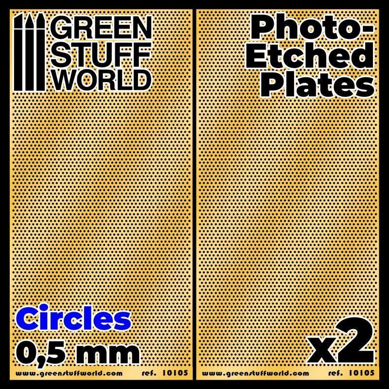 GREEN STUFF WORLD Photo-etched Plates - Circles - Size S (2 pcs) - Image 2