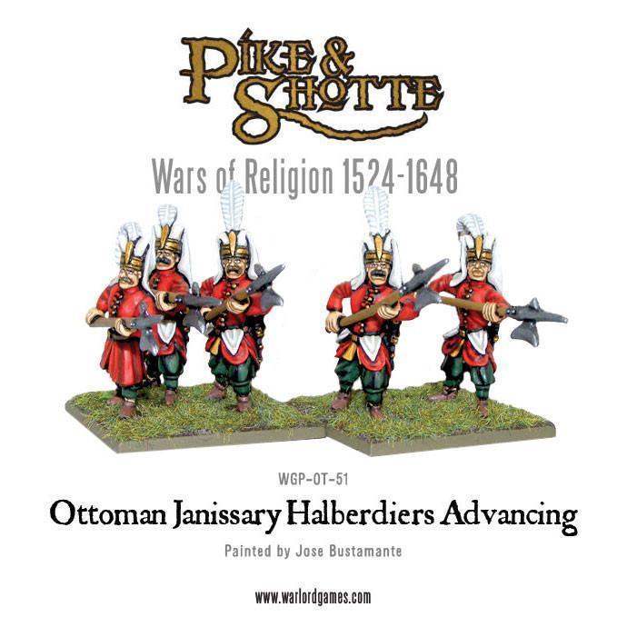 Pike and Shotte Ottoman Janissary Halberdiers Advancing