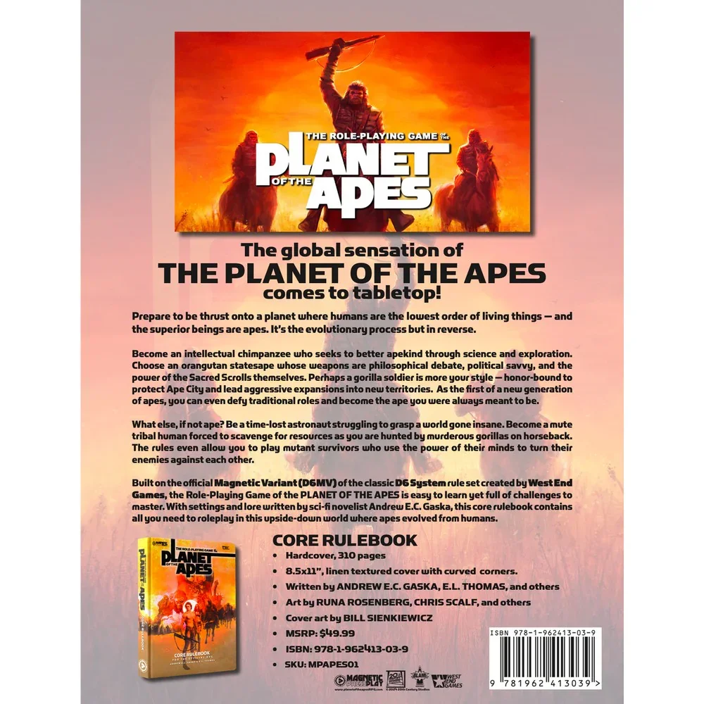 Planet of the Apes RPG Core Rulebook - Image 3
