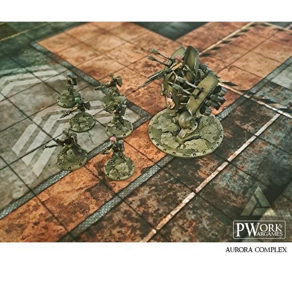 PWORK Wargames - Aurora Complex - Wargames Terrain Mat - Image 4