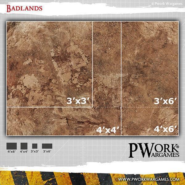 PWORK Wargames - Badlands - Wargames Terrain Mat - Image 5