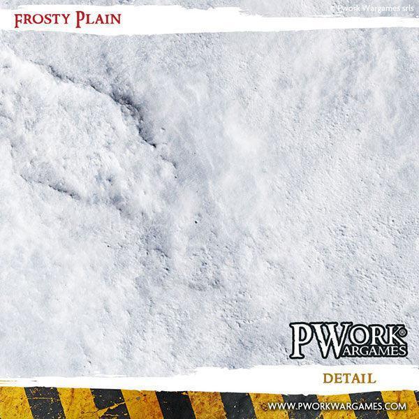 PWORK Wargames - Frosty Plain - Wargames Terrain Mat - Image 3