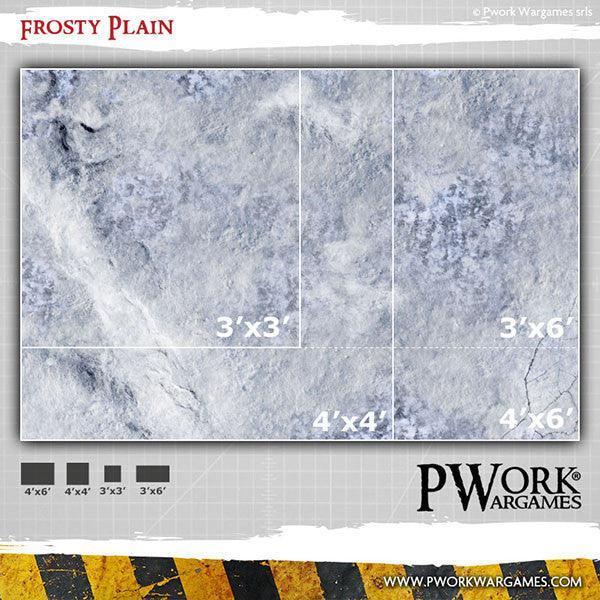 PWORK Wargames - Frosty Plain - Wargames Terrain Mat - Image 5