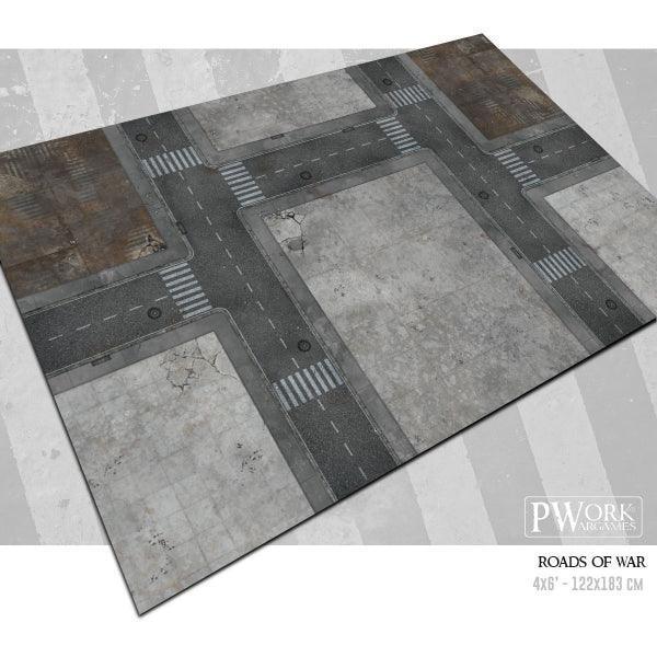 PWORK Wargames - Roads of War - Wargames Terrain Mat