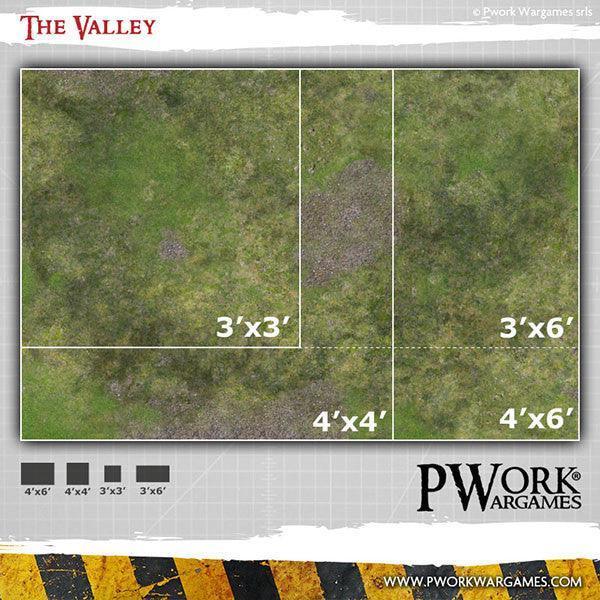 PWORK Wargames - The Valley - Wargames Terrain Mat - Image 5