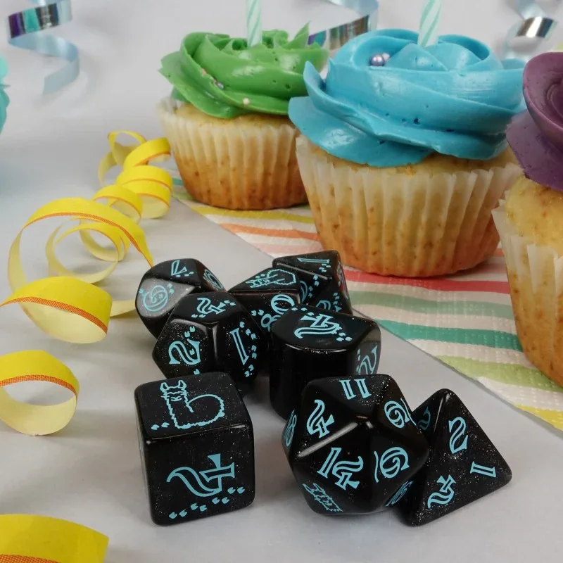 Q Workshop - 20 Year - Llama - Dice Set 7 - Image 2