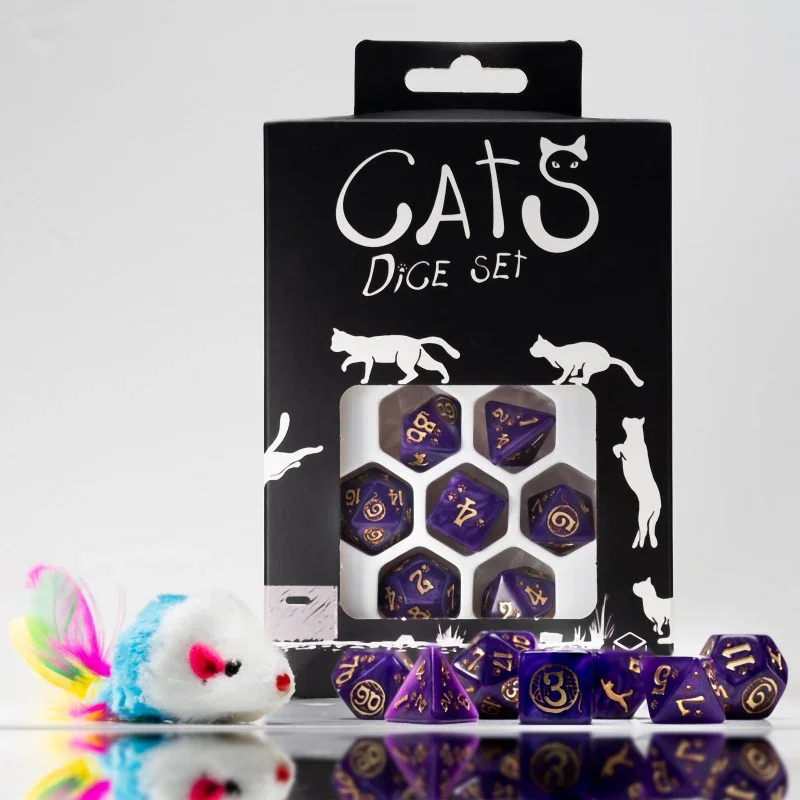 Q Workshop - Cats Dice Set - Purrito Dice Set 7 - Image 2