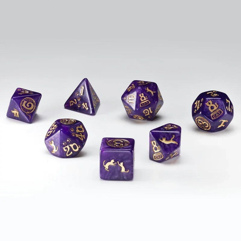 Q Workshop - Cats Dice Set - Purrito Dice Set 7 - Image 4