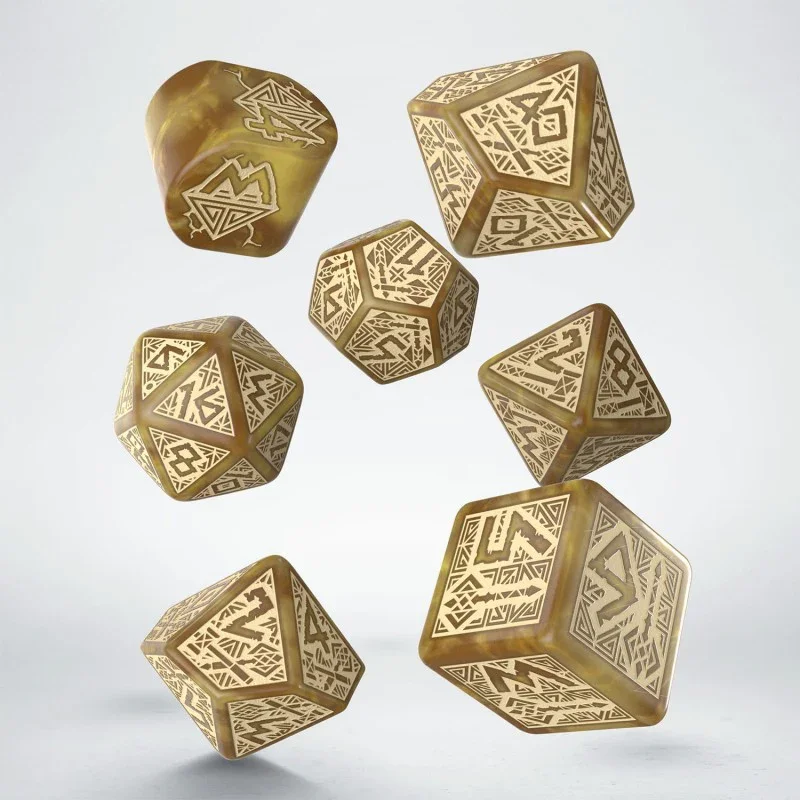 Q Workshop - Dwarven Dice Set - Gold Dice Set 7 - Image 2