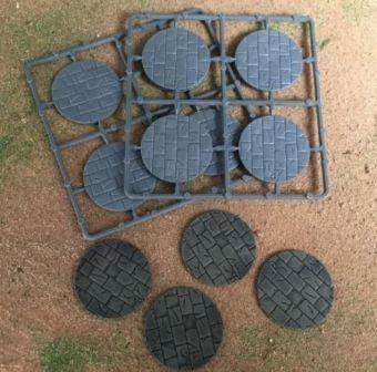 Renedra Bases - 50mm Diameter Paved Bases (8)