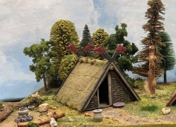 Renedra Terrain - Dark Ages/Medieval Viking House (Plastic)