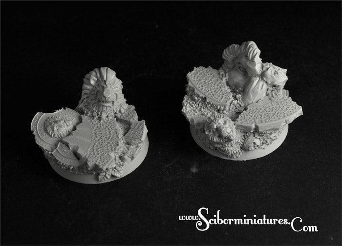 Royal Lions Ruins round bases 40mm (2) 2nd edition
