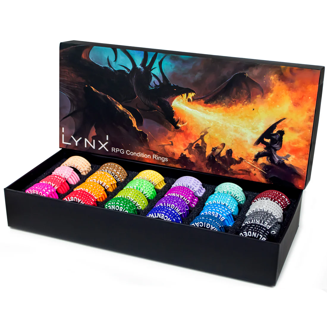 RPG Condition Rings/Markers set - Set of 96 Status & Effects Rings - Image 2