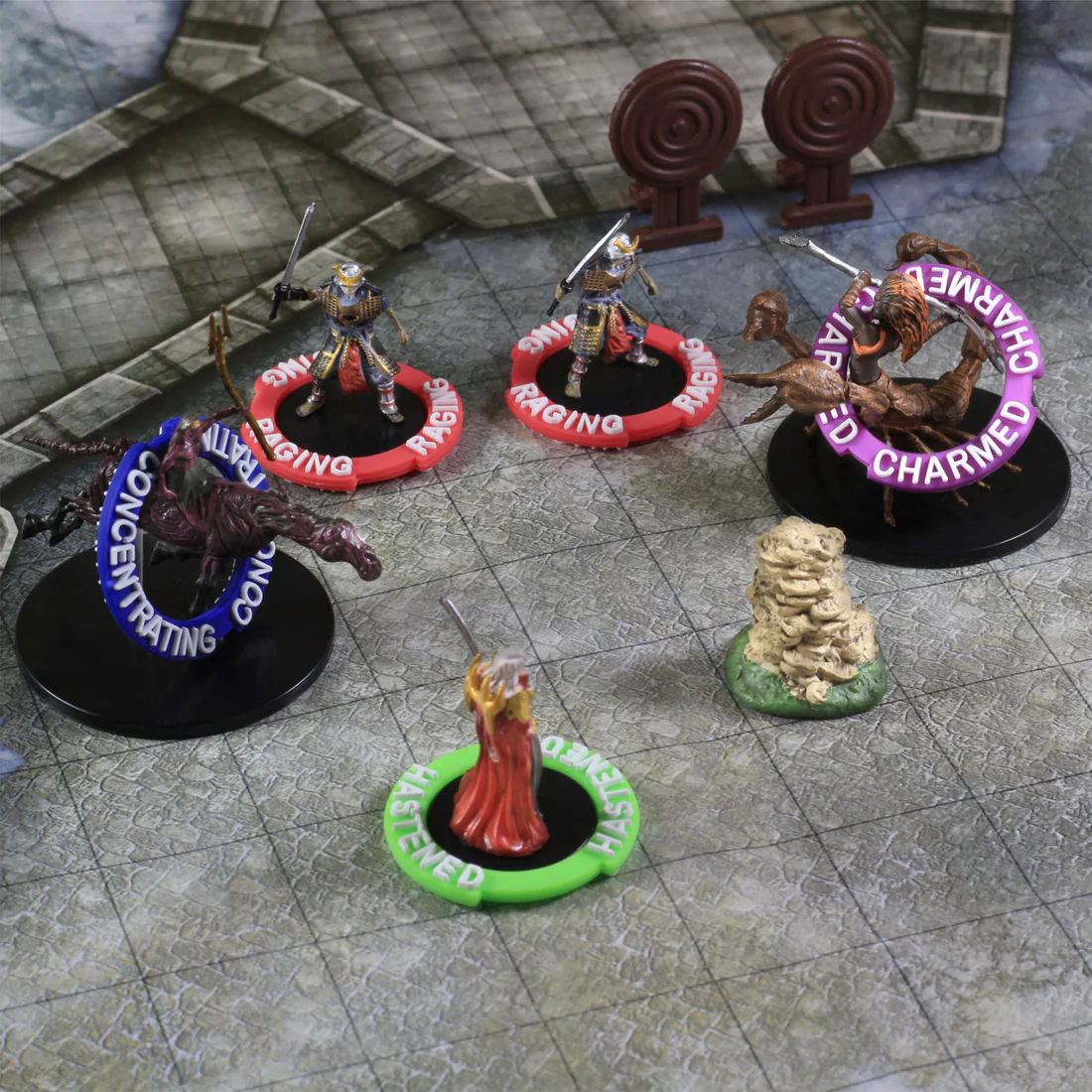RPG Condition Rings/Markers set - Set of 96 Status & Effects Rings - Image 3