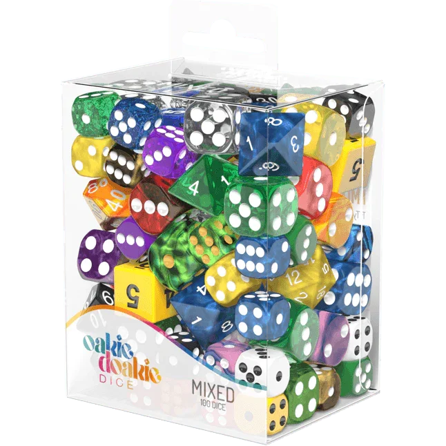 SALE Oakie Doakie Dice Mixed Set Retail Pack (100) loose dice