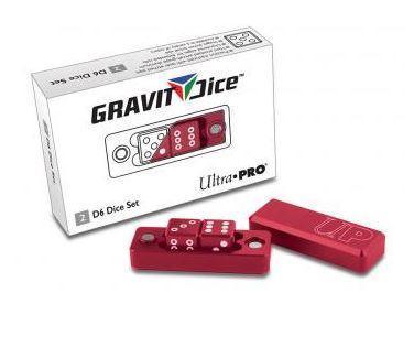 SALE Ultra Pro Gravity Dice Precision 2x D6 Dice Set Crimson