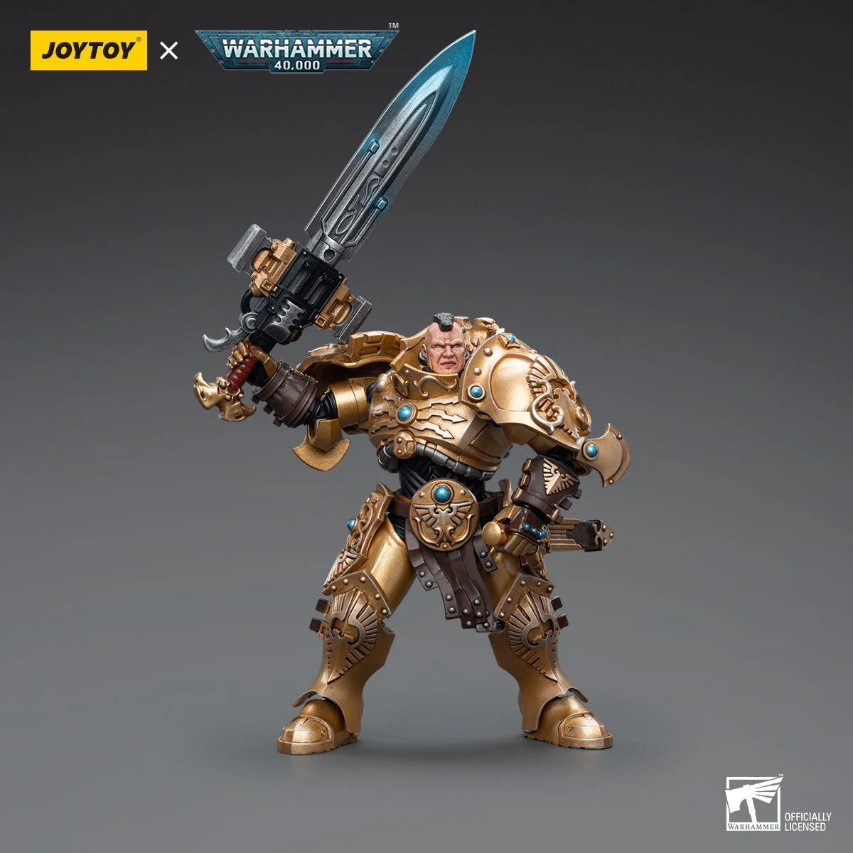 Warhammer Collectibles: 1/18 Scale Adeptus Custodes Custodian Guard with Sentinel Blade - Image 3