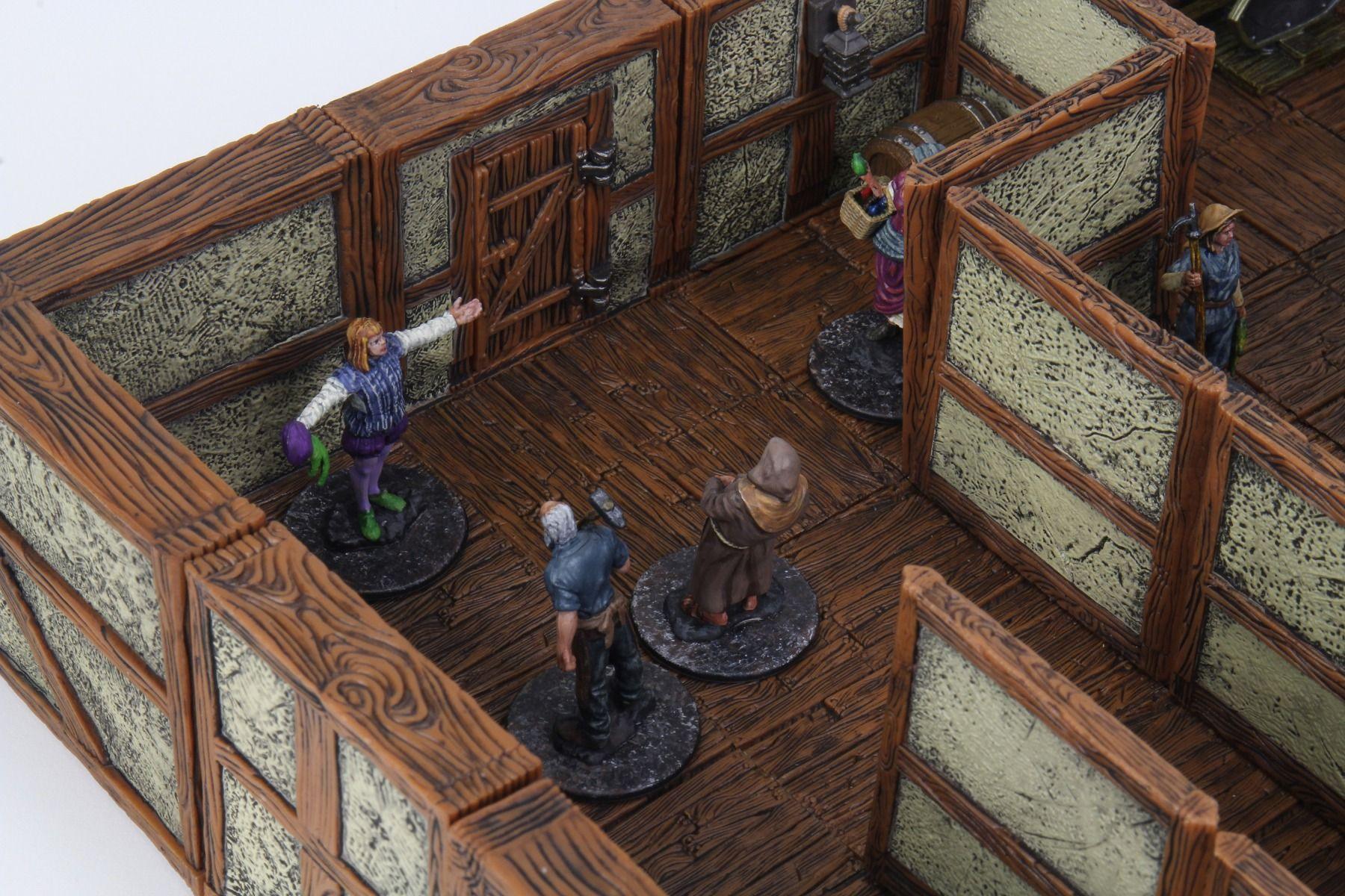 WarLock Tiles Town & Village II Full Height Plaster Walls Expansion - Image 3