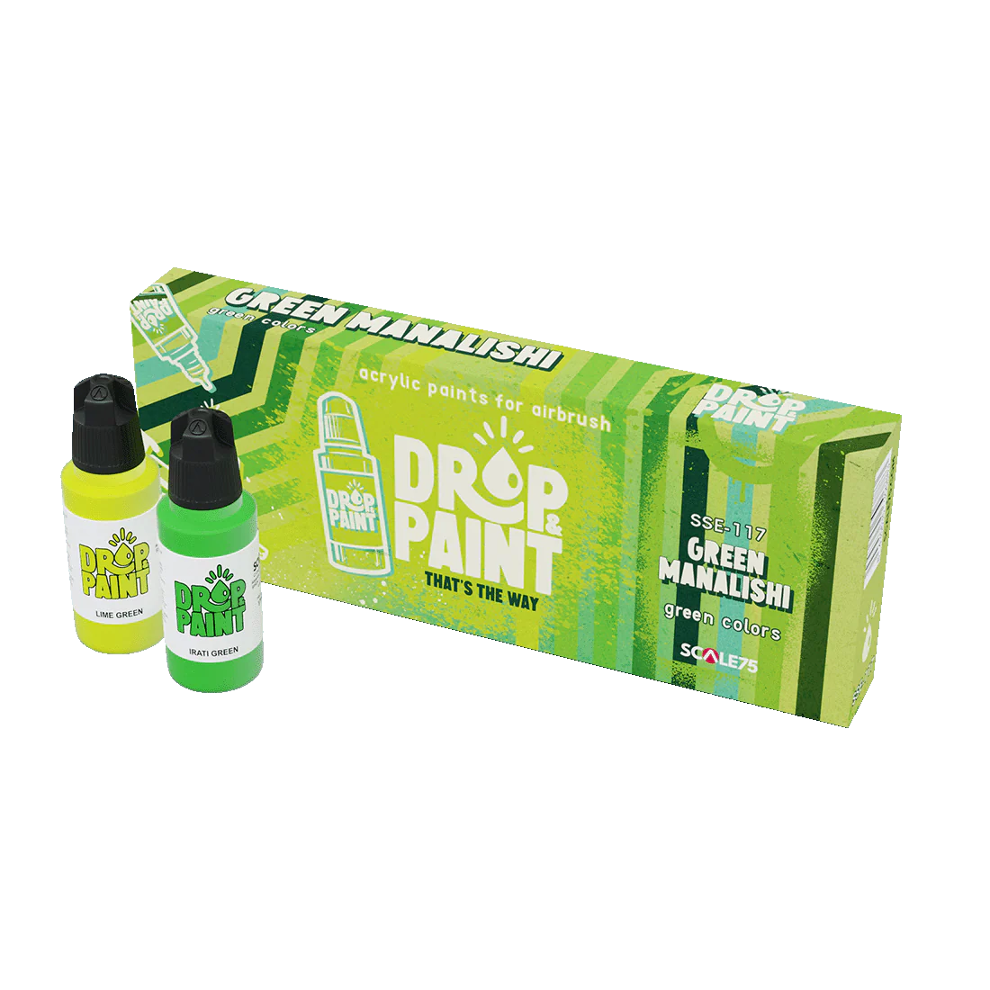 Scale 75 - Drop and Paints - Green Manalishi Paint Set