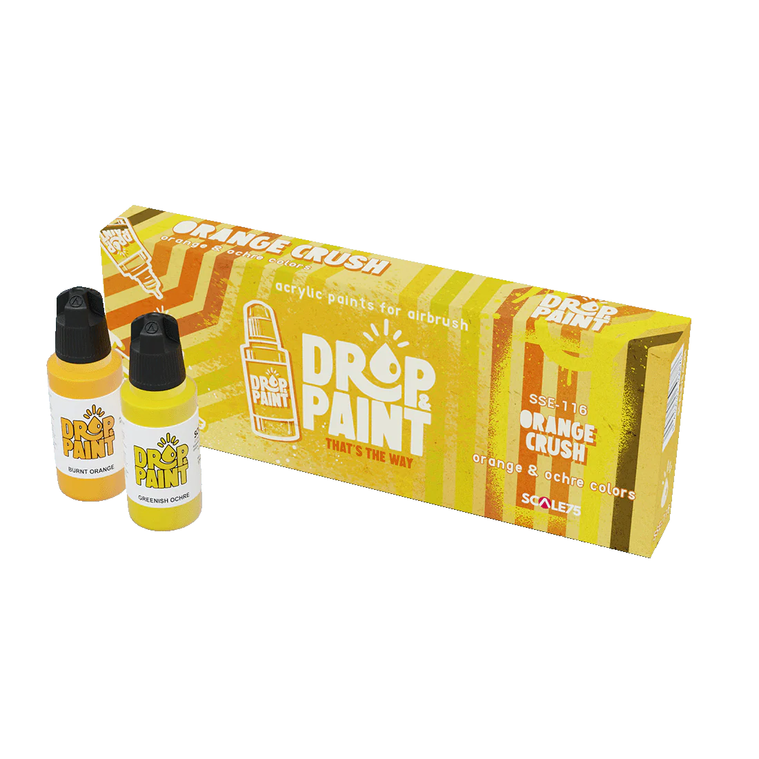 Scale 75 - Drop and Paints - Orange Crush Paint Set